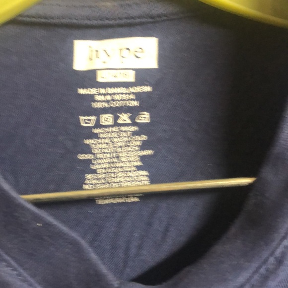 Girls 14/16 large blue v neck t-shirt euc - Picture 2 of 10